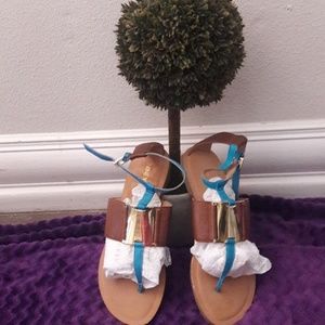 NINE WEST leather sandals